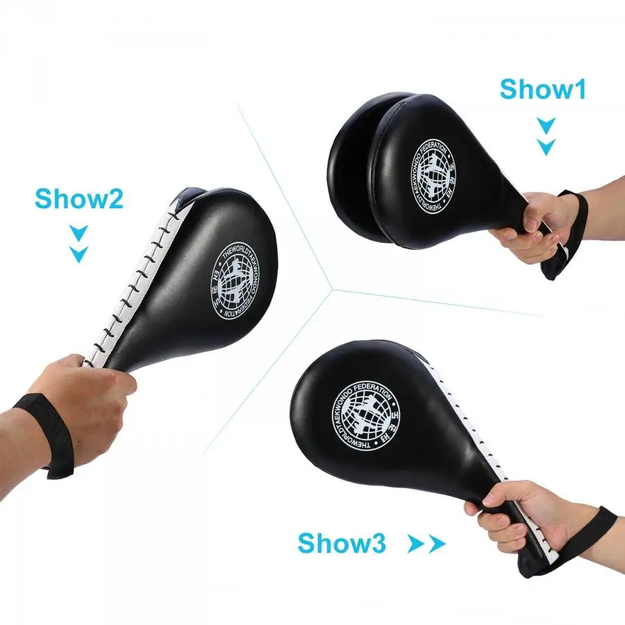 1 PC Double Clapper Target Focus Kick Striking Pad Karate Taekwondo Kickboxing