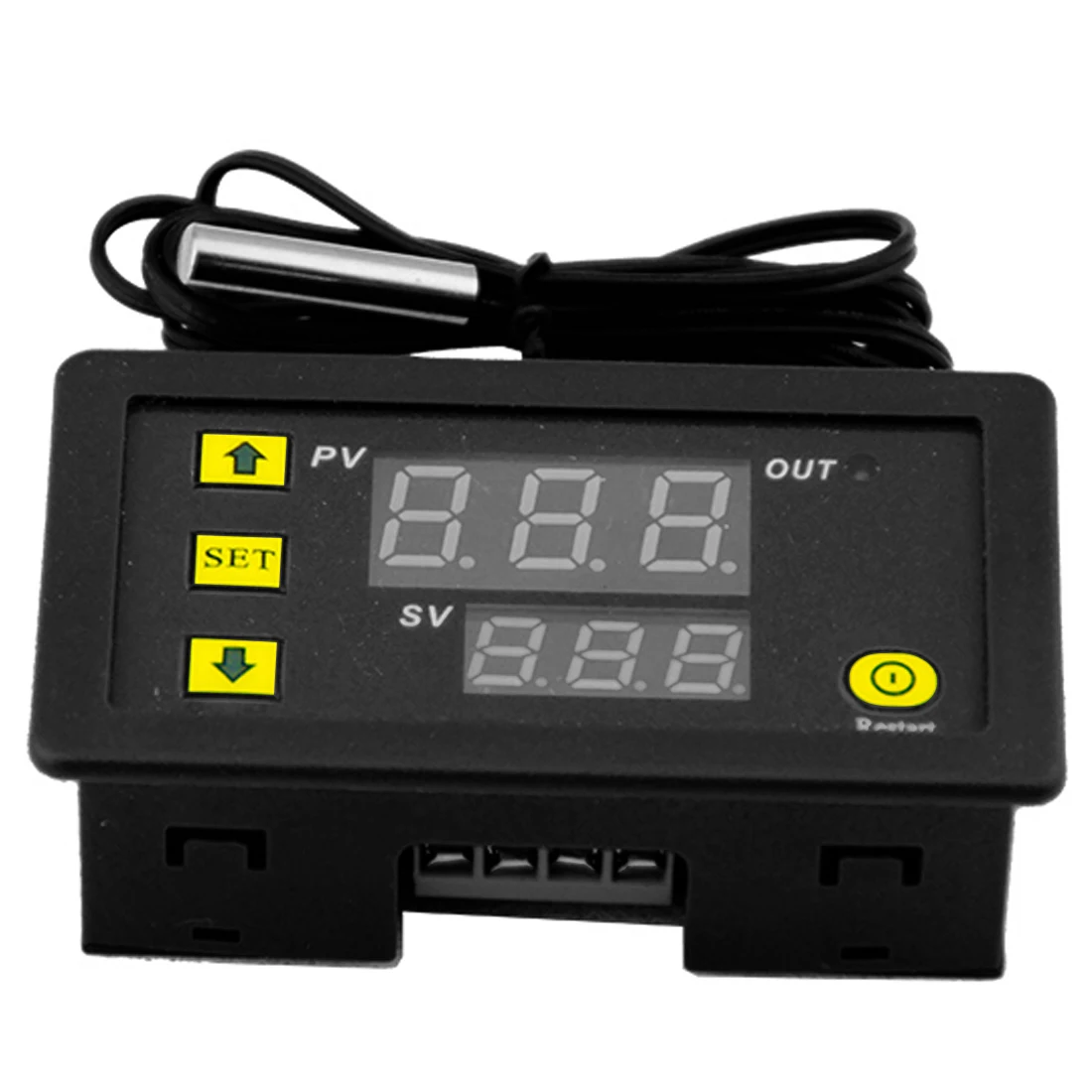 

Mini Digital Temperature Controller 12V/24V 20A -50 to 120C Thermostat Regulator LED Display Probe Sensor Celsius Accuracy