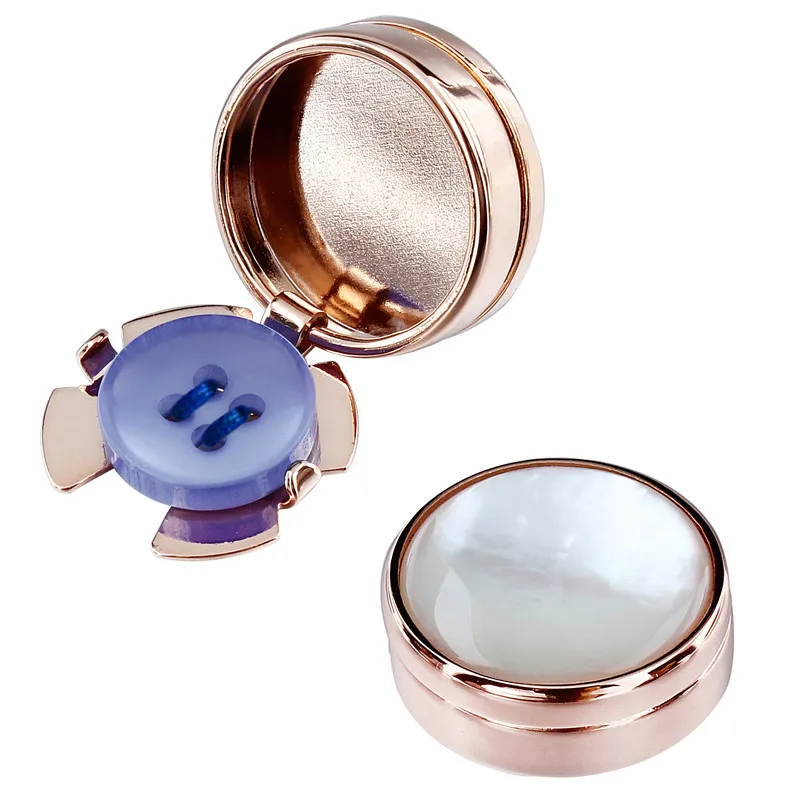 

HAWSON Rose Gold Color Button Cover Mother Pearl Cover Button for Mens Clothing Accessory