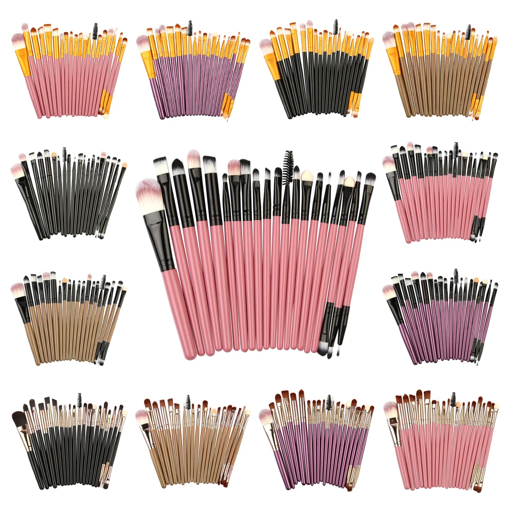 

MAANGE 6/15/20pcs Eye Makeup Brushes Set Eyeshadow Brush Powder Foundation Eyeshadading Eyebrow Lip Eyeliner Brush Cosmetic