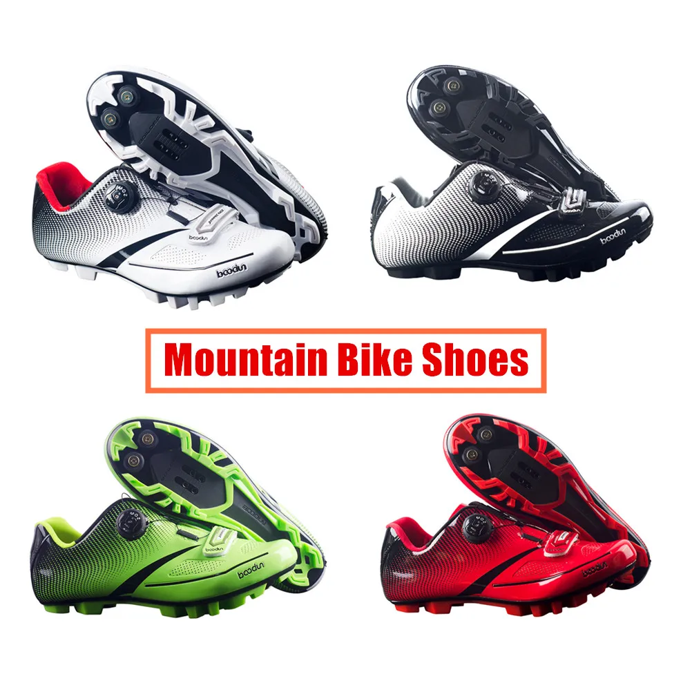 Zapatos de ciclismo BOODUN para hombre, zapatos de bicicleta de carretera, zapatos de bicicleta de montaña, zapatos de ciclismo reflectantes, zapatillas de carreras de triatlón