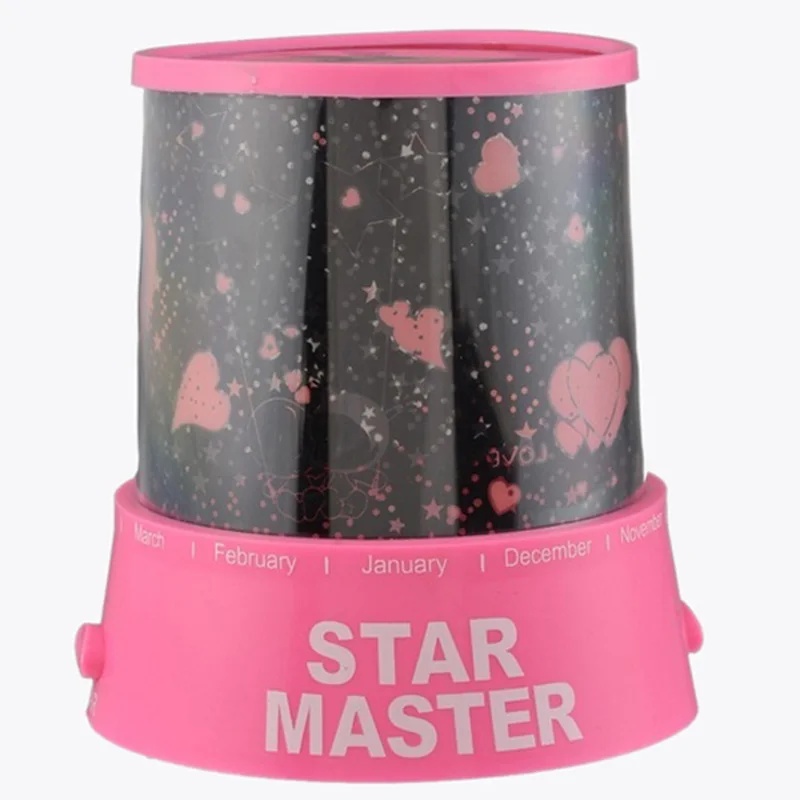

Star Lovers projection Nightlight pink