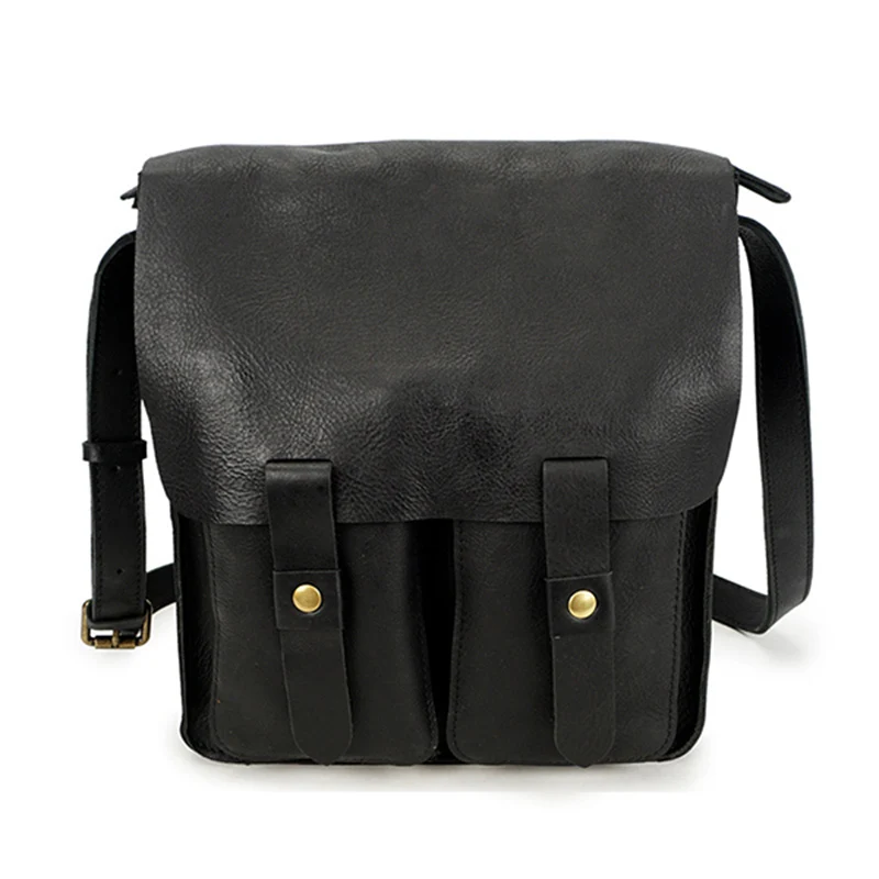 

Messenger Bag for Men Genuine Leather Handbag Bag Male Business Briefcase Casual Tote Retro Crossbody Flap Pocket Travel Satchel