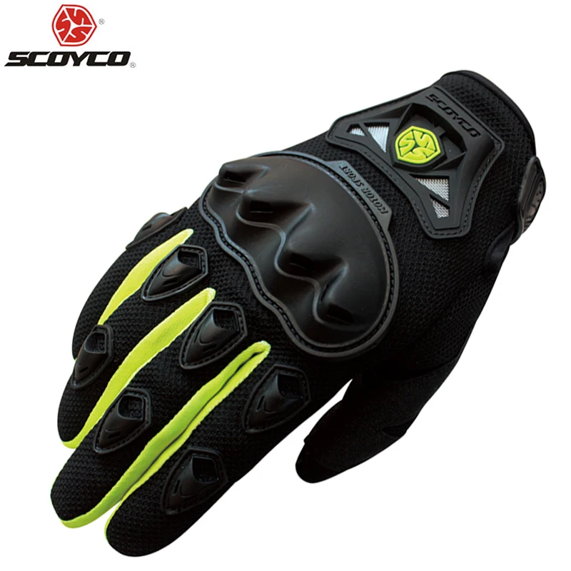 

Scoyco M-29 Gloves Motorcycle Full Finger High Protective Shell Palm Silicon Motocross Racing New Protection Free Shipping