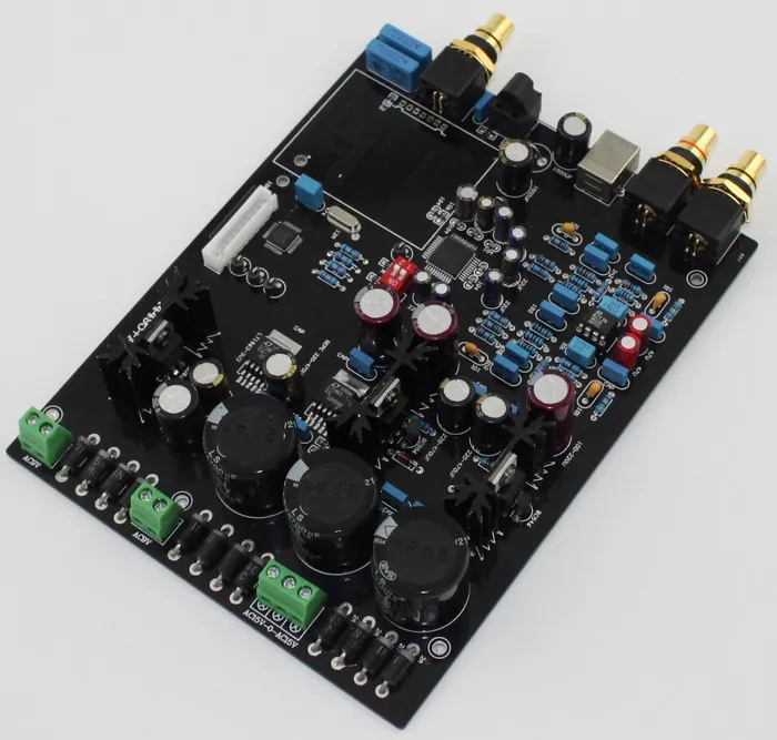 В собранном виде AK4495SEQ + AK4118 + op-amp AD827 DAC готовая Плата декодера стандарта Бесплатная доставка