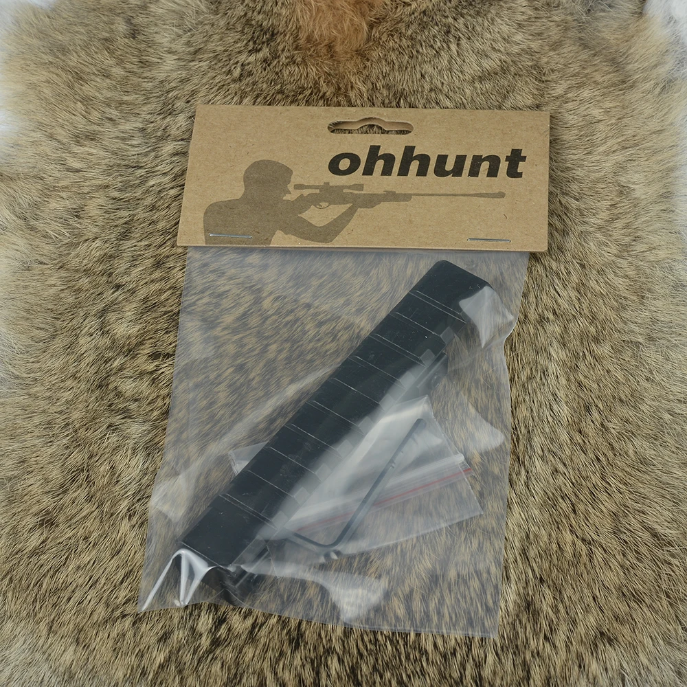 Ohhunt алюминий 11 мм ласточкин хвост до 20 мм Пикатинни Вивер рейку адаптер 10 слотов 125 мм длина для Охотничье пневматическое Ружье прицел