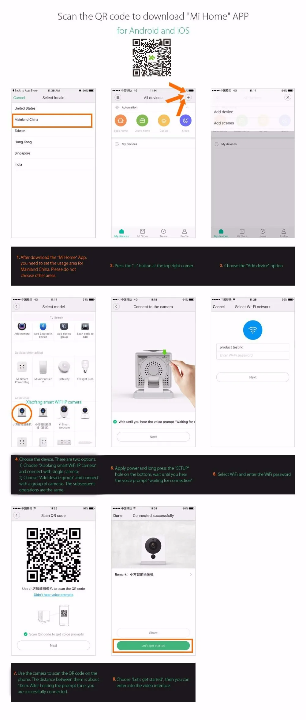 Câmera de Controle para Segurança em Casa Xiaomi Mijia Xiaofang Dafang Câmera Inteligente 1 s 1080 p Nova Versão T20l Chip Wi-fi Digital Zoom App 17 s 1080 p nova versão t20l chip