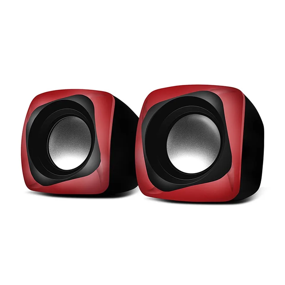 

Колонки пластмассовые 2.0 AC SVEN 140, чёрный-красный (5 Вт, питание USB)