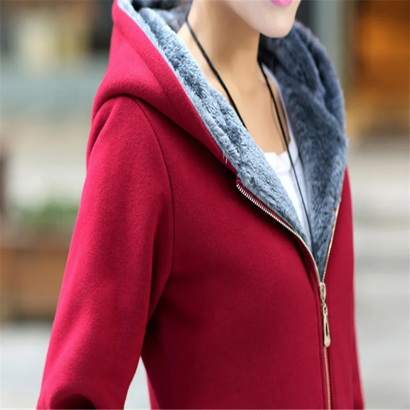 6XL женские зимние новые утепленные бархатные толстовки Топы Плюс Размер XL 2XL 3XL 4XL 5XL 6XL повседневная куртка толстовки пальто Isweeland045