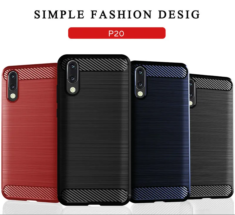 

Cover for Huawei P20 EML-L09 EML-L55 EML-L29 Case Silicone Armor Bumper Shockproof Cover Case for Huawei P20 EML-L09 Case