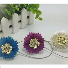 1 пара, магнитная занавеска, зажим, цветочный ремешок, стиль, низкая цена, Аксессуары для штор