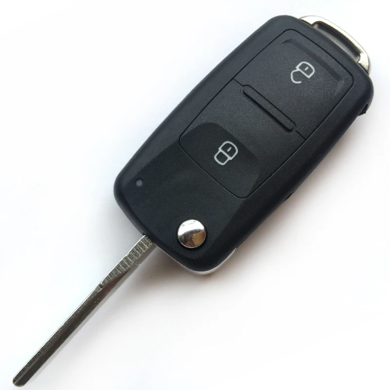2/3 кнопки дистанционного ключа чехол для VW Volkswagen skoda octavia Golf Mk6 Tiguan Polo Passat CC сиденье автомобиля откидной складной ключ оболочки