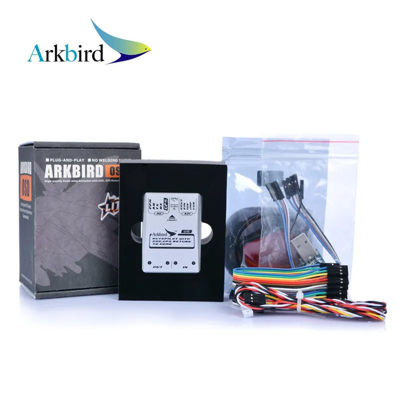 

Arkbird 2.0 Lite OSD FPV Autopilot Flight Controller System with M8N GPS Current Sensor Neccessory Cables