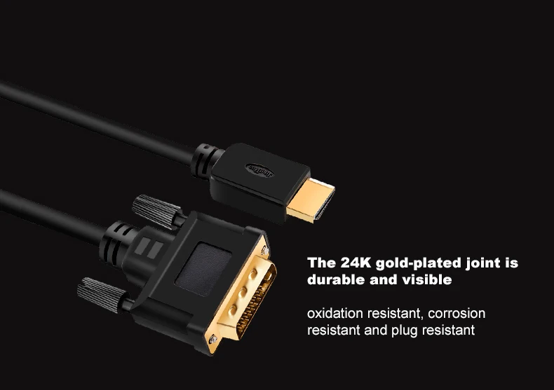 Dvi к Hdmi конвертер 4K Dvi-d к Hdmi pin адаптер двунаправленный DVI D Мужской к HDMI кабель конвертер к DVD lcd HDTV xbox 3 м