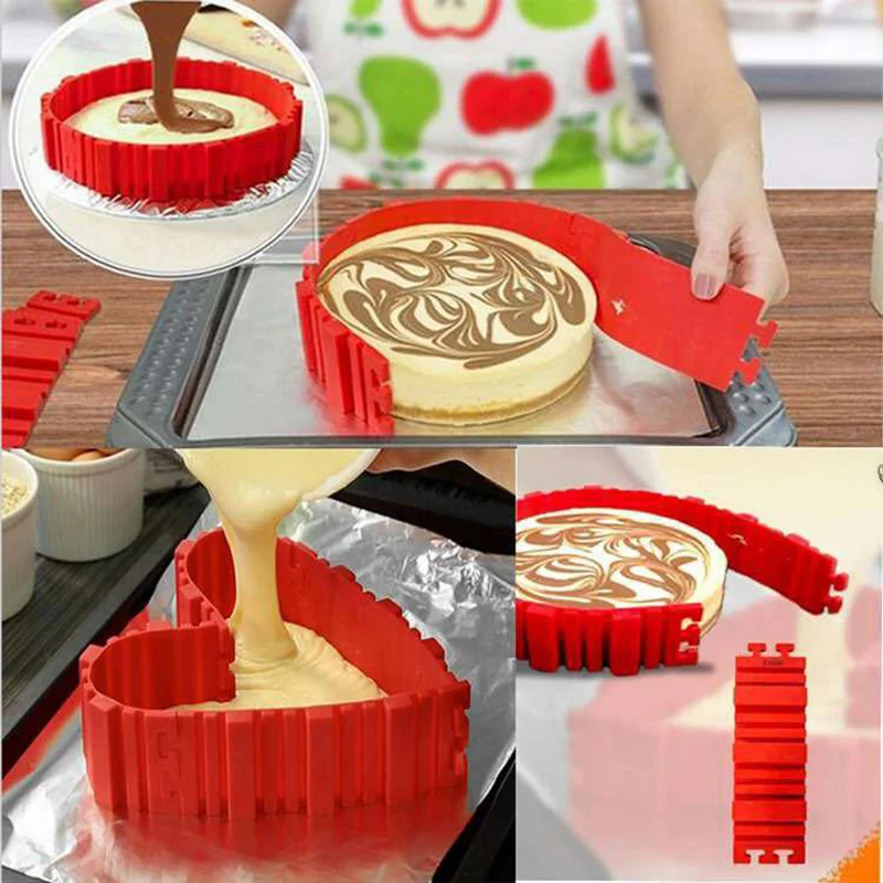 4 шт./компл. силиконовые формы для торта вафельные формы для выпечки DIY модульная кухонная машина для выпечки инструмент