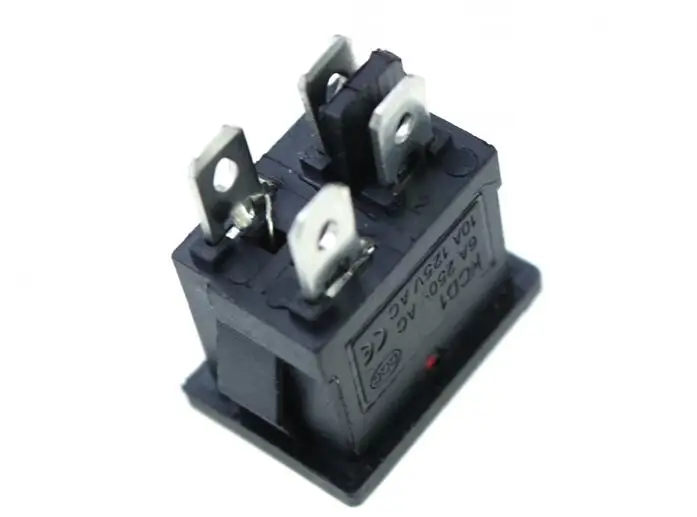 KCD1 On Off 4Pin клавишный переключатель 6A/10A 250V/125V AC красный желтый зеленый синий Кнопка