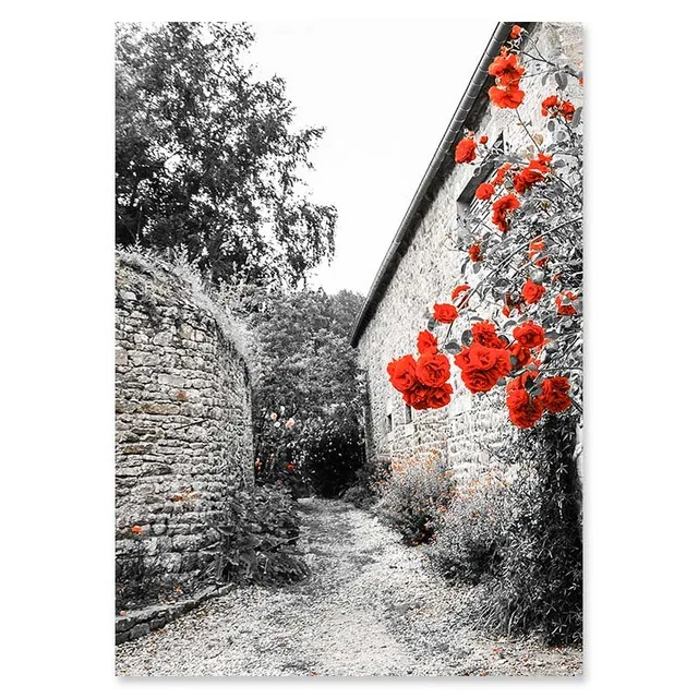 NUOMEGE-Nordic-Simple-Red-Bicycle-Canvas-Painting-Tower-Poster-Landscape-Paintings-for-Living-Room-Wall-Decorative.jpg_640x640 (1)