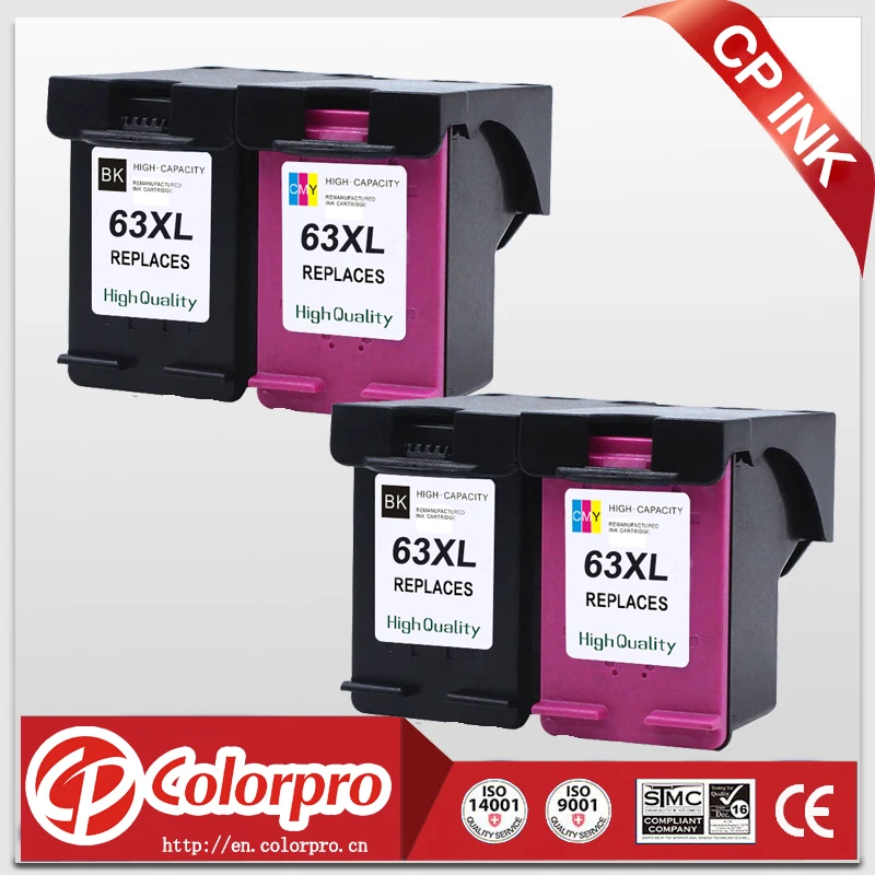 CP 63 Замена для HP63XL чернильный картридж HP Officejet 3833 5255 5258 4650 3830 DeskJet 2130 1112 принтер