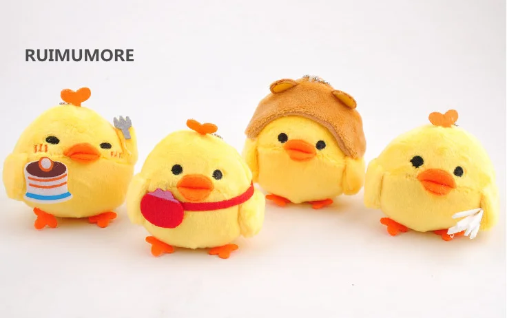 4 модели, готовим желтую курицу, 8 см утка плюшевая мягкая игрушка кукла, маленький брелок подарок плюшевая игрушка