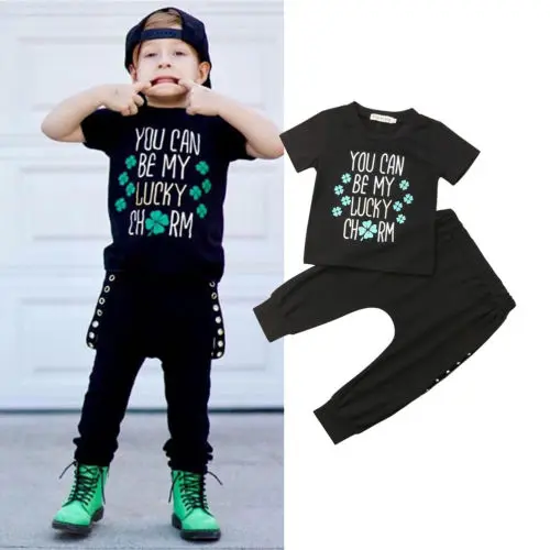 Emmababy 6Months-4Yeras одежда для малышей мальчиков короткий рукав Футболка-топ +