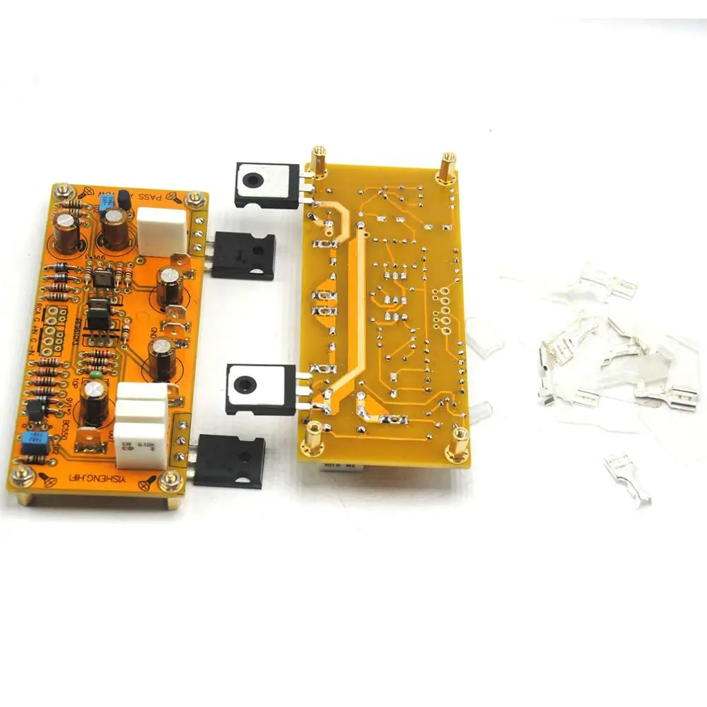 One Pair PASS AM single-end Class A Amplifier Board Pre-amp 10W 8ohms DC 18V-0V-18V