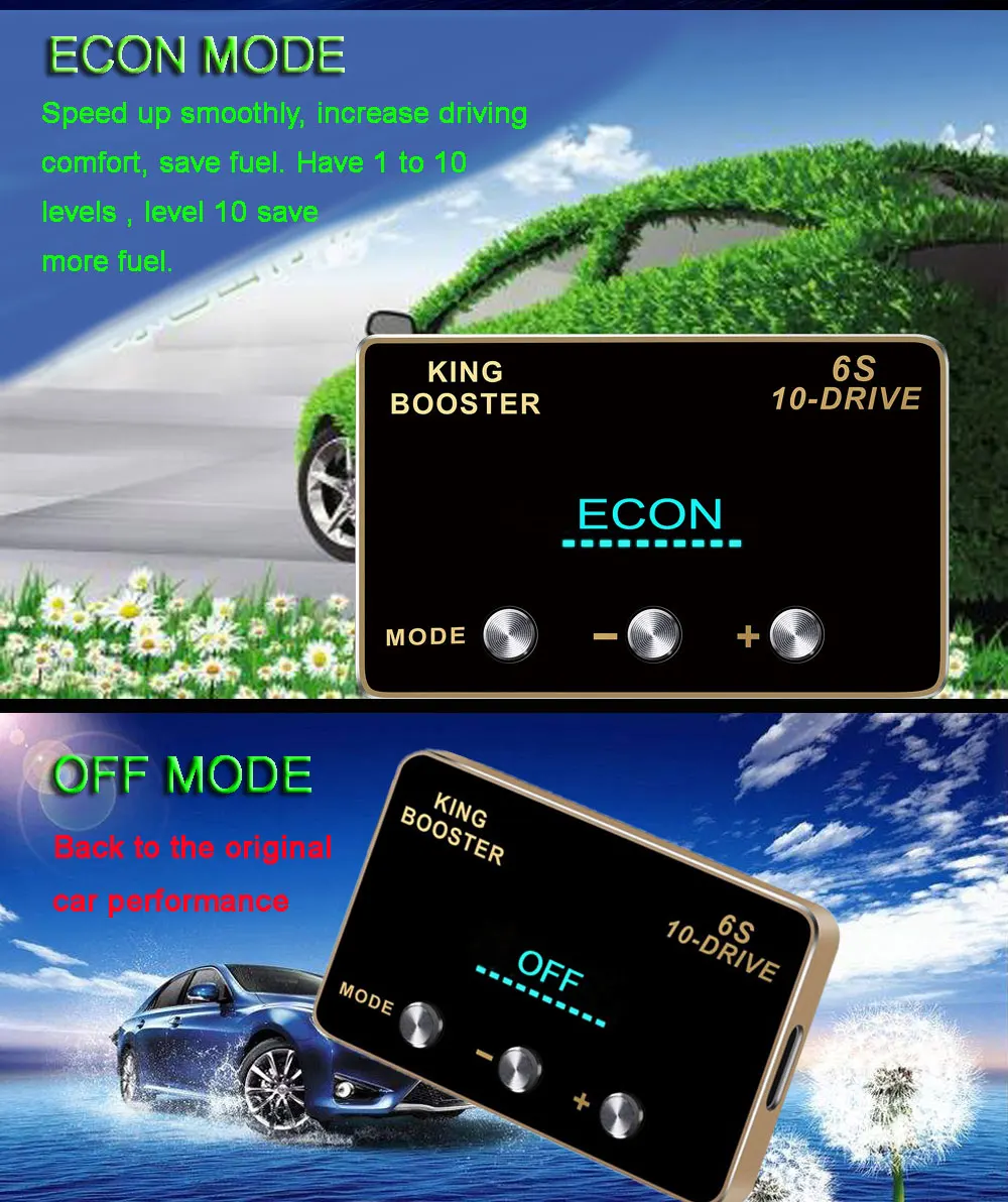 7 car DIY accessories smart pedal commander tuning box electronic throttle controller accelerator speed control module