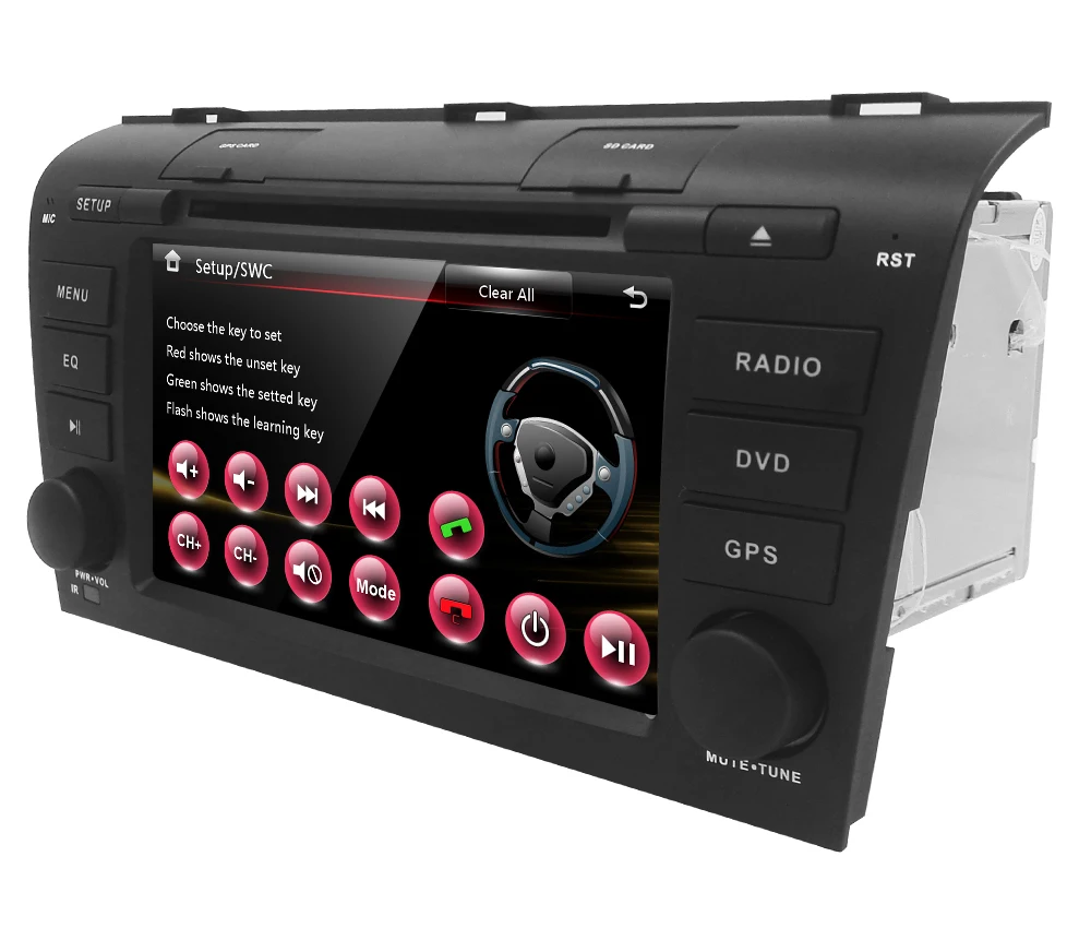 7 &quotавтомобильный DVD плеер с GPS аудио Радио стерео USB/SD AUX BT/TV Canbus автомобильный