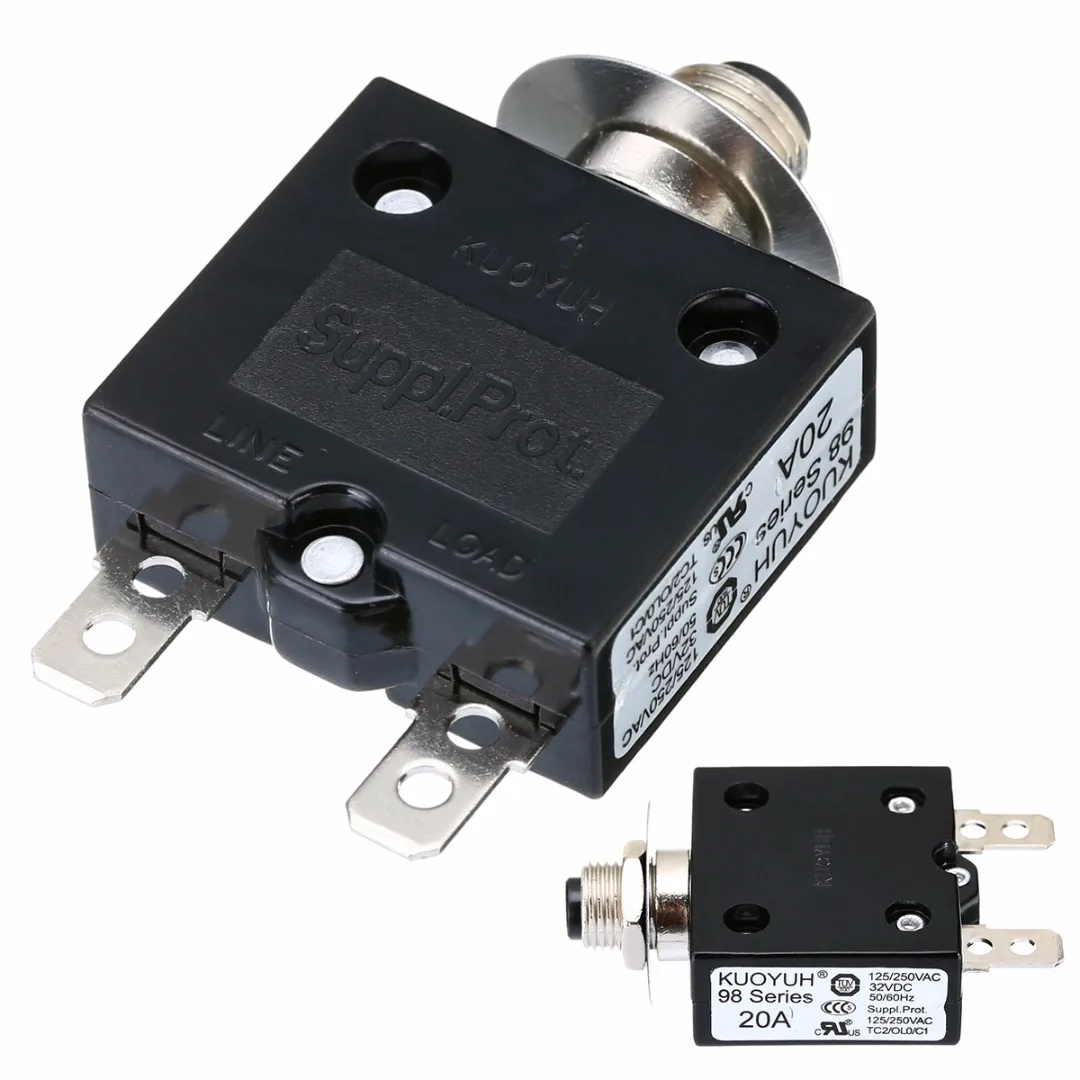 1pc KUOYUH 5A 98 Series Circuit Breaker 32VDC 125//250VAC