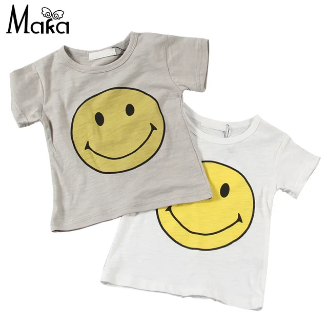 Big Delle Ragazzi Smile Dei T Bambino Parti Ragazze Shirt Face Del N8wkn0OXP