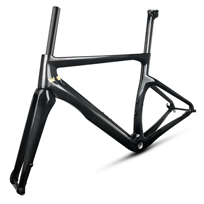 Excellent Disc Brake newly thru axle carbon road frame 3k 1k glossy matte road framest bb68 bb30 can customized paint LEADNOVO 2