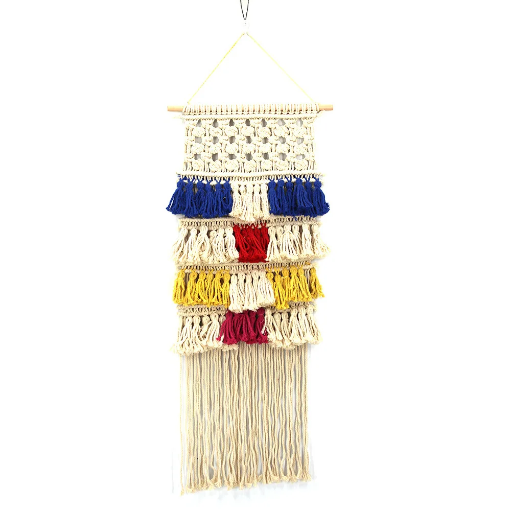 

Tapestry Wall Hanging Large Cotton Organization Colourful Pattern Tapestry Hanging Bohemia Living Room Hang Decoration G013