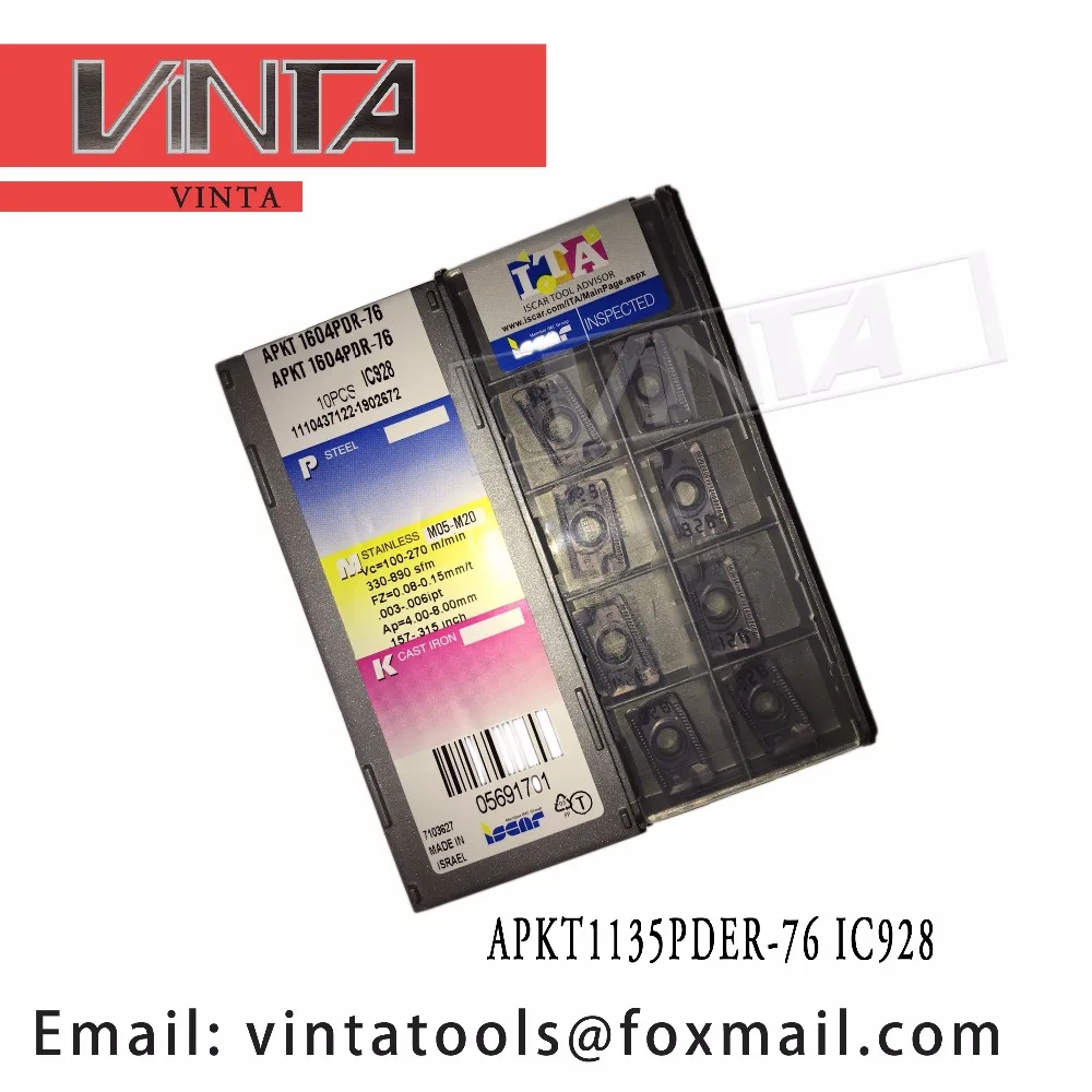 Бесплатная доставка Высокое качество APKT1135PDER-76 IC928 cnc Карбид фрезерные установки |