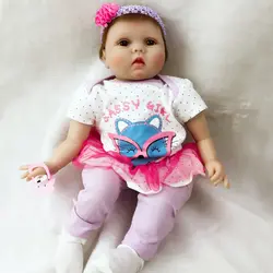 2019 гиперреалистичные пупсы куклы 22 "55 cm Силиконовые Винил пупсик для подарки для девочек на день рождения Реалистичная Reborn Bonecas игрушки