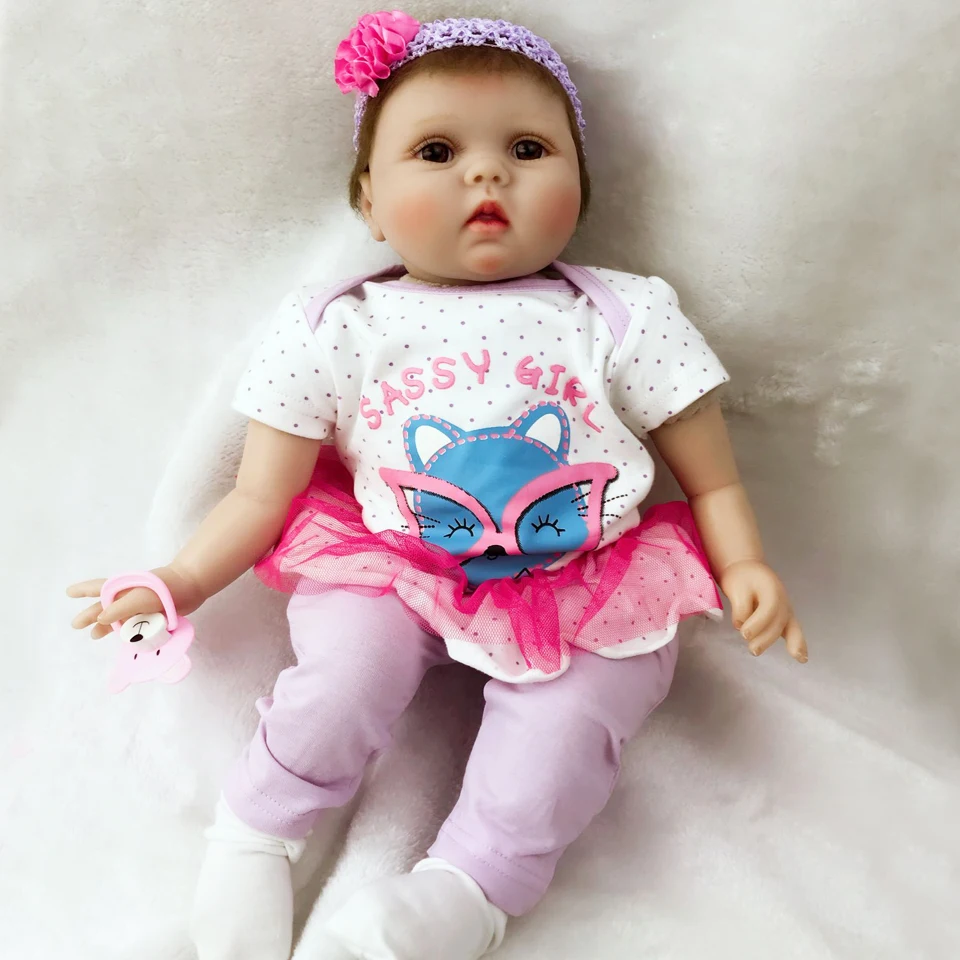 KEIUMI реалистичные куклы Reborn Babies 22 &quot55 см Силиконовая виниловая кукла для