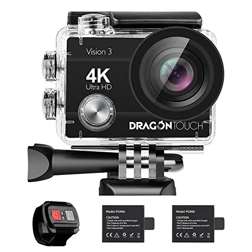 AKASO DragonTouch 4K Экшн-камера 16MP Vision 3 Подводная Водонепроницаемая камера 170 широкоугольная WiFi Спортивная камера с дистанционным управлением