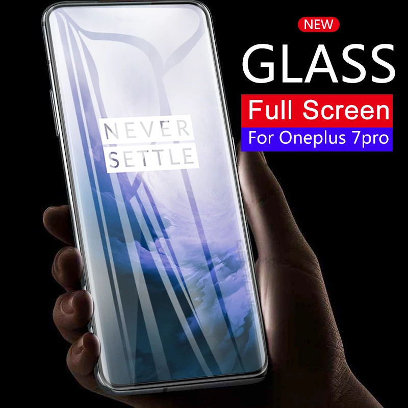 2 шт Стекло для Oneplus 7 Pro 3D изогнутое закаленное стекло полное покрытие Защита экрана для Oneplus 7 Pro Oneplus7Pro 1+ 7Pro 6,67"