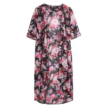 

NEW FASION Women Floral Open Cape Casual Coat Loose Blouse kimono Jacket Cardigan Beauty jacket