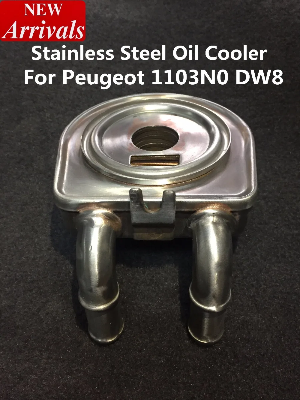

STAINLESS STEEL Oil Cooler for PEUGEOT PARTNER 1.9D DW8 NAC 206 306 307 406 2.0 16V OEM 1103N0 DW8 1103J2 car-styling