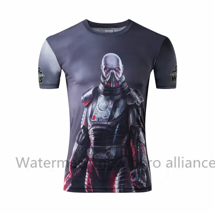 2016 новых иммигрантов мужская eunning футболка brand clothing 3 d печати Футболка хип-хоп galaxy