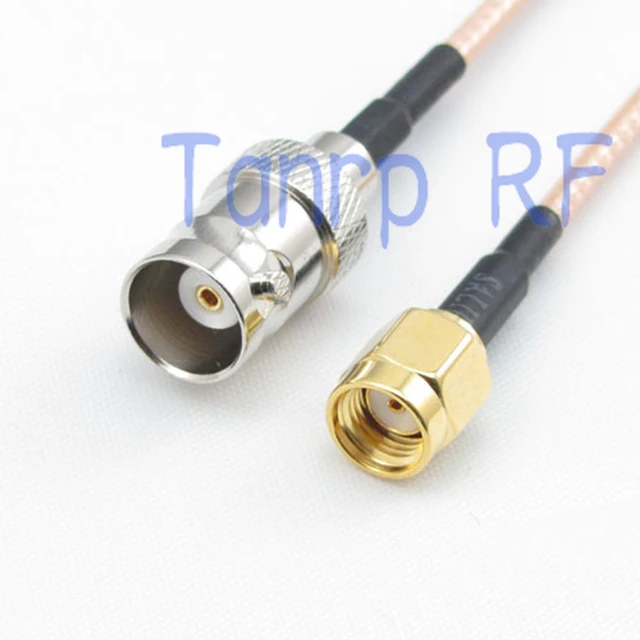 1PCS RG316 extension cable 3FEET BNC female jack to RP SMA male RF