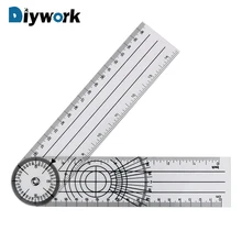DIYWORK Гониометр транспортиры угол медицинской спинной линейка, измерительный инструмент вращение на 360 градусов многофункциональный Гониометр