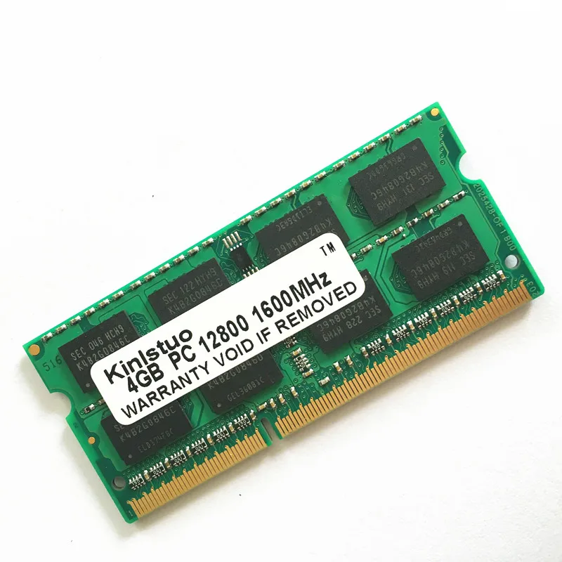 Память для ноутбука DDR3 PC3L ram SoDimm 4 Гб DDR3 PC3-10600 1333 МГц 1600-12800 1066-8500 204 Pin 4G модуль памяти