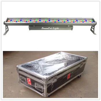 

(Flightcase) 5pcs led stage light rgbw wall washer light dmx led wash bar ip65 led bar linear 72x1w