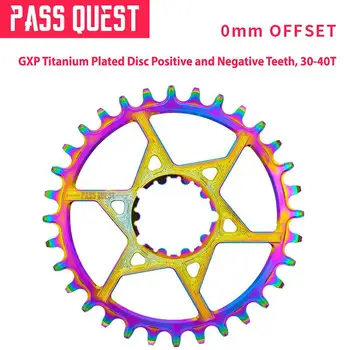 

GXP Titanium-plated Straight Mounted Tray 0mm Offset XX1 X01 Bicycle Freewheel 32-40T Positive Negative Gearwheel Metal Tray