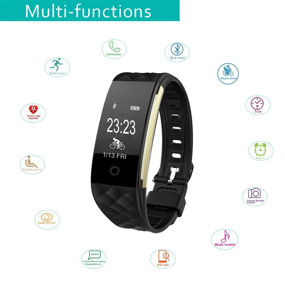 Fitness Tracker Health Sleep Upgraded Watch Wristband Heart Rate (8)
