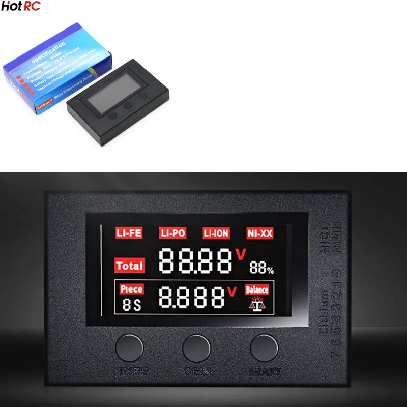 BX200 2-7S Lipo Battery Voltage Tester/Low Buzzer Alarm/Battery Checker Supporting Electricity Detection | Инструменты