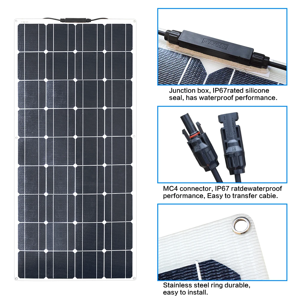 100W ETFE Flexible solar panel 5