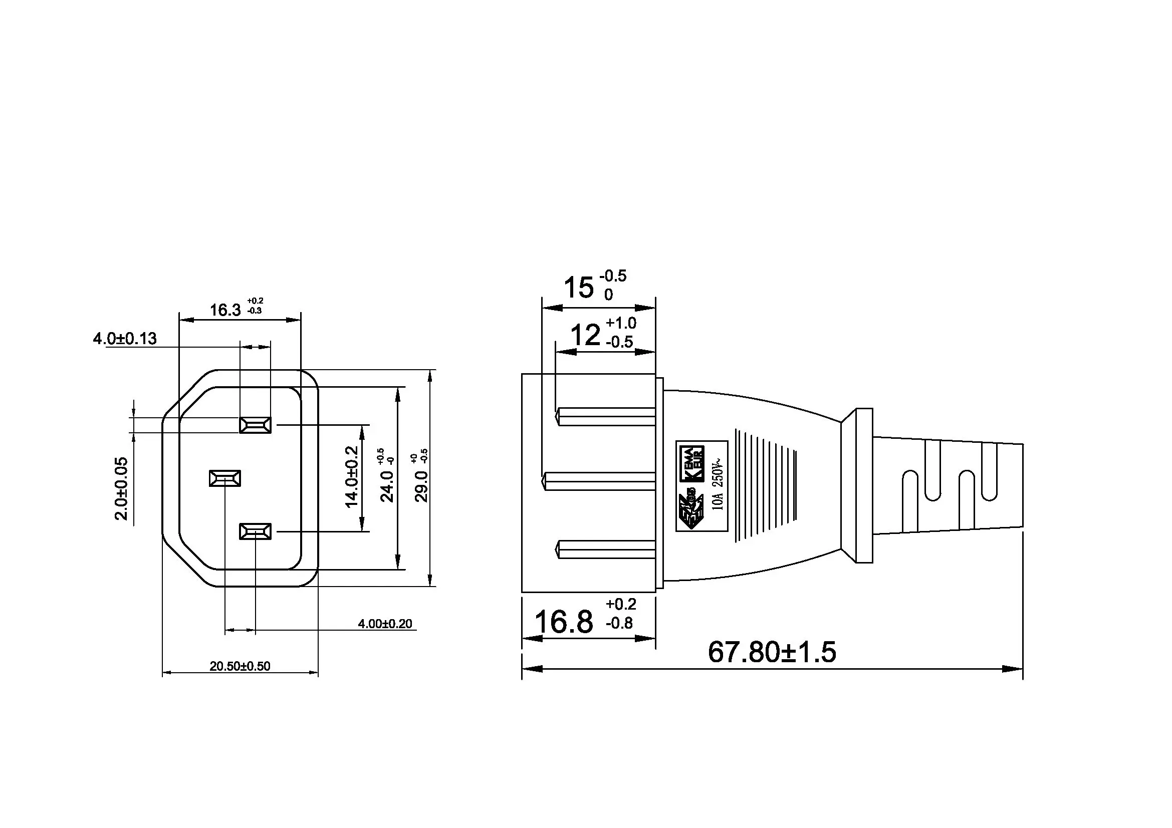 0 5 м 1 6 фута 50 см сетевой кабель для подключения C13 к C14 CPU PDU удлинитель