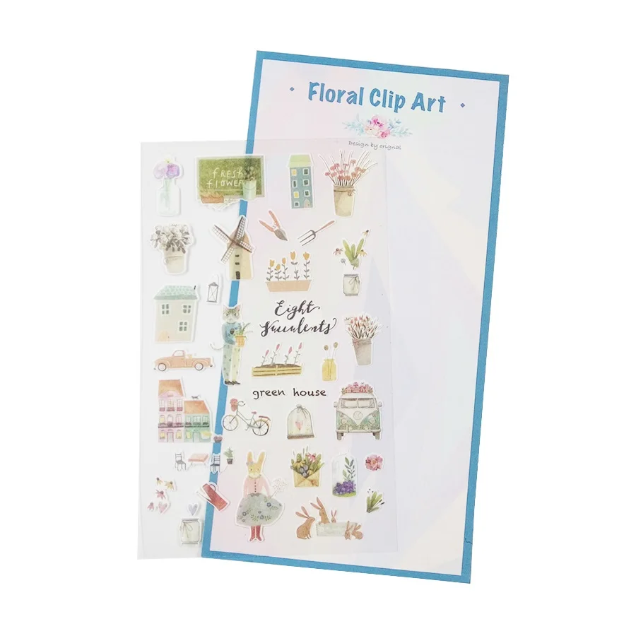 20 Pack/lot Decoration Stickers Kawaii Sticker DIY Letter Print Calendar Paper Sticker Sticky For Scrapbooking Diary Toys