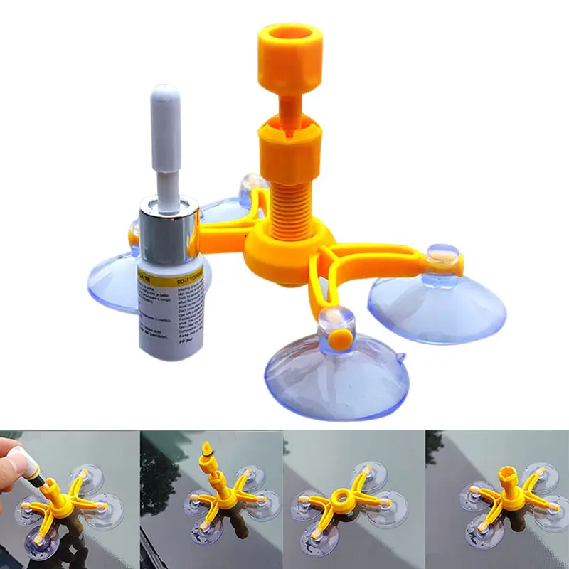 Car Windshield Repair Tool DIY Window Repair Tools Kit Quick Fix Car Cracked Glass Scratch Crack DI